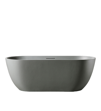 Ванна каменная Abber Frankfurt AM9941MLG 170х75см отдельностоящая