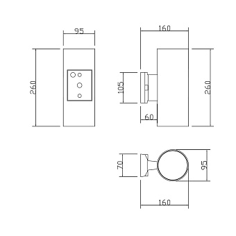 Бра Maytoni Rando O419WL-02W 60Вт E27