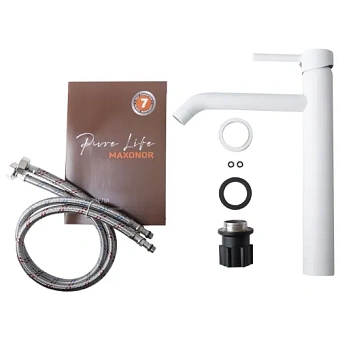 Смеситель для раковины Maxonor PL1187-8 белый