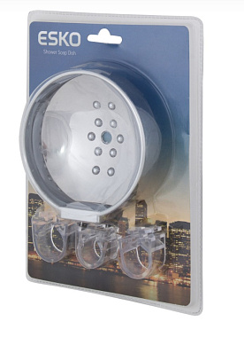 Мыльница для стоек ESKO SD505 хром