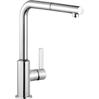 Смеситель для кухни KLUDI L-ine 408510575 выдвижной излив хром