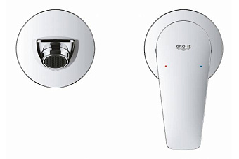 Смеситель для раковины GROHE BauEdge 20474001 хром