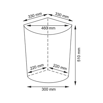 Корзина для белья WASSERKRAFT SALM WB-270-M плетёная 44л
