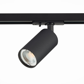 Трековый светильник ST Luce SOLT ST300.406.01 50Вт GU10 матовый чёрный для однофазного трека