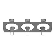 Рамка Lightstar 217539 254х90мм серый