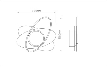 Светильник настенный Arte Lamp MARS A2605AP-7BK 7Вт LED