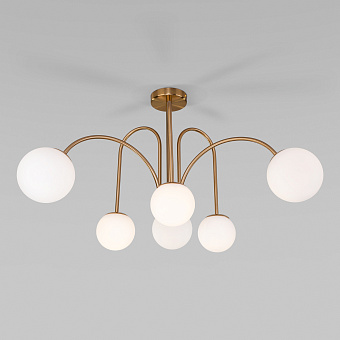 Люстра потолочная Eurosvet Alix 30177/6 латунь 40Вт 6 лампочек E27