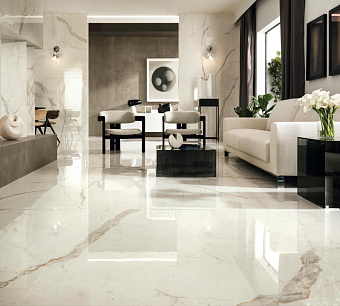 Настенная плитка Atlas Concord Италия Marvel Shine A3ZT Calacatta Prestigio Shiny 80х40см 1,28кв.м. глянцевая