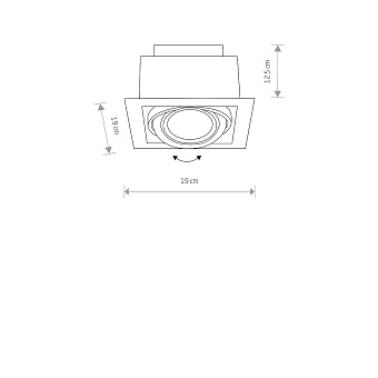 Светильник точечный встраиваемый Nowodvorski Downlight 9575 75Вт GU10