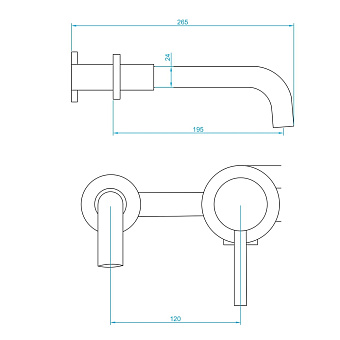 Смеситель для душа RGW Shower Panels 51140547-04 SP-47B чёрный