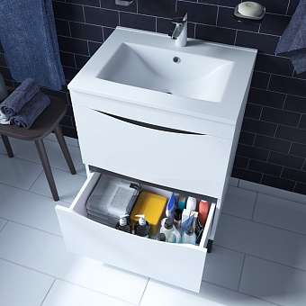 Тумба с раковиной IDDIS Cloud CLO60WFi95K 47х60,3х81см