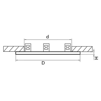 Рамка Lightstar 217636 255х90мм белый