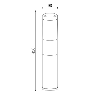 Светильник ландшафтный Maytoni Koln O590FL-L8B4K 8Вт IP54 LED чёрный
