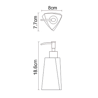 Дозатор WASSERKRAFT Ohre K-37799 бежевый