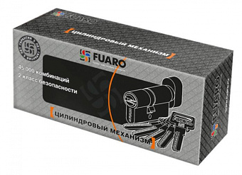 Цилиндр ключ-вертушка FUARO R602 CP 60мм хром