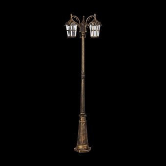 Светильник ландшафтный Maytoni Albion O413FL-03GB 60Вт IP44 E27 чёрный с золотом