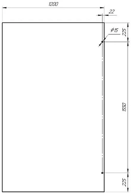 Душевое ограждение Walk-in G1 120 x 200 прозр. Радомир