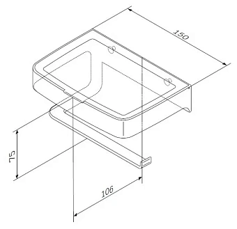 Держатель туалетной бумаги AM-PM Inspire 2.0 A50A341522 чёрный