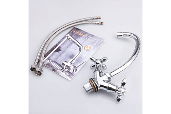 Смеситель для кухни Maxonor MN4927 поворотный излив хром