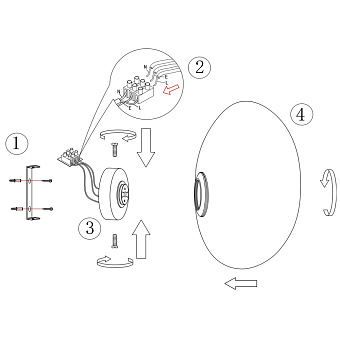 Светильник настенный Maytoni Roca MOD004WL-L5W3K 5Вт LED