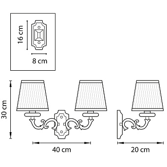 Бра Lightstar Engenuo 779524 80Вт E14