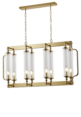 Люстра подвесная CRYSTAL LUX TOMAS TOMAS SP8 L1000 BRASS 480Вт 8 лампочек E14