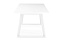 Кухонный стол раскладной AERO 90х160х75см закаленное стекло/сталь White Glass