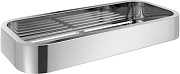Полка в ванную округлая Gedy Outline 3218(13) 1-ярусная 11х24см хром