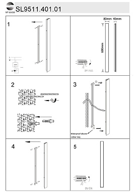 Светильник фасадный ST Luce NUVOLA SL9511.401.01 14Вт IP54 LED чёрный