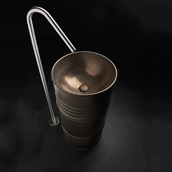 Раковина напольная Kerasan Artwork Barrel 4742K83 45х45см