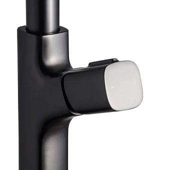 Смеситель для кухни Maxonor PL4289-9 поворотный излив серый