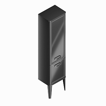 Пенал подвесной KERAMA MARAZZI Pompei PO.N.150.BLK 33х43х180см чёрный глянцевый