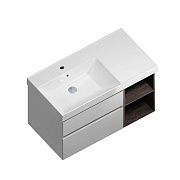 Тумба под раковину подвесная KERAMA MARAZZI CUBO CU.90Lh\WHT 47х87,8х47,5см