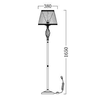 Торшер Maytoni Grace ARM247-11-G 40Вт E14