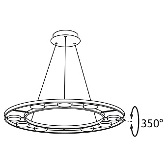 Светильник подвесной Maytoni Fad MOD070PL-L63B3K 63,1Вт LED