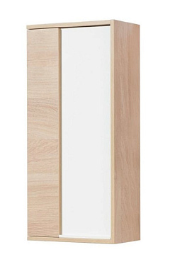 Шкаф подвесной Акватон Бостон 1A239903BN010 24х40х85см белый глянцевый/дуб эврика