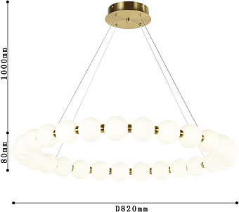 Люстра подвесная Favourite Gubbare 4014-8P 60Вт 1 лампочек LED