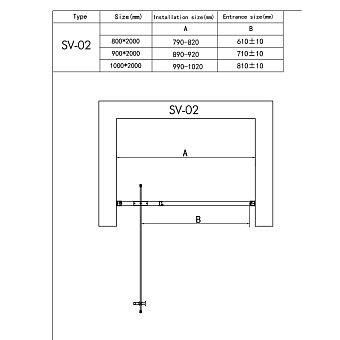 Душевая дверь RGW Stilvoll 06320210-11 SV-02 200х100см стекло прозрачное