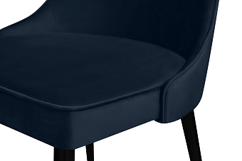 Кухонный стул AERO 50х58х91см велюр/сталь Dark Blue