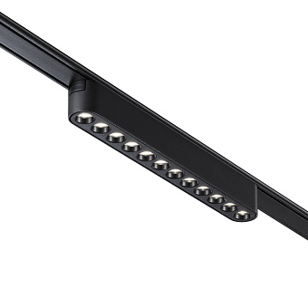 Трековый светильник Novotech SHINO 359076 SMAL 12Вт LED чёрный для низковольтного трека
