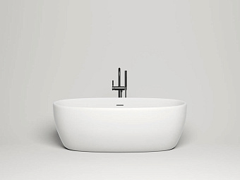 Ванна каменная SALINI LUCE 100121MRF S-Stone матовая 170х85см отдельностоящая