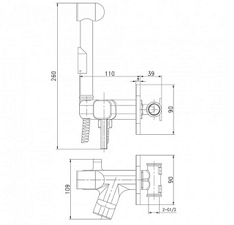 Смеситель для биде LEMARK Solo LM7165C хром