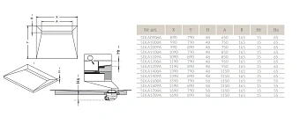 Душевой трап RADAWAY 5DLA0908A/5R065R 79х89см горизонтальный сток