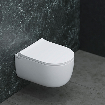 Унитаз подвесной BERGES EGO RR 082111RR безободковый с микролифтом