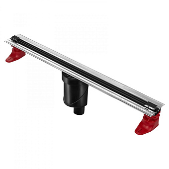 Щелевой душевой трап BERGES SUPER Slim 095052 600 63х12,5см вертикальный сток