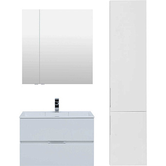 Шкаф зеркальный AQUANET Алвита 235342 17х80х85см с подсветкой