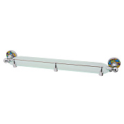 Полка в ванную овальная WASSERKRAFT Diemel K-2200 K-2244 1-ярусная 11,7х61см хром