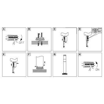 Светильник ландшафтный Maytoni Koln O590FL-L8B4K 8Вт IP54 LED чёрный