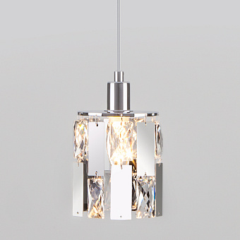 Светильник подвесной Eurosvet Scoppio 50101/1 хром 60Вт E14