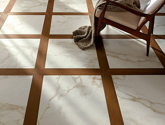 Полированный керамогранит FAP CERAMICHE Roma fLRG Calacatta Lux 60х60см 1,08кв.м.